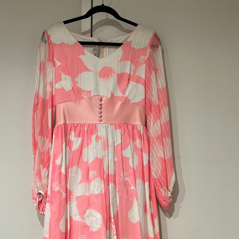 Vintage 60s/70s Emma Domb floral maxi dress